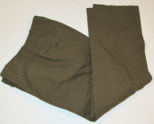 VINTAGE 1944 WWII FIELD TROUSERS/PANTS BUTTON FLY 18 OZ 'SPECIAL' WOOL 32x31 picture