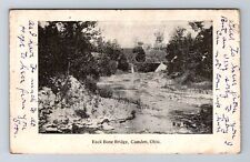 Camden OH-Ohio, Back Bone Bridge, Antique, Souvenir, Vintage Postcard picture