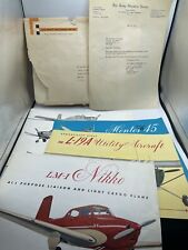 Rare Vintage 1957 Fuji Heavy Industries Factory Aircraft Brochure & Photo Lot picture