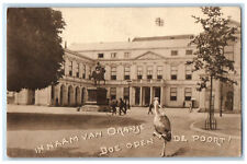 c1910 In the Name of Orange Open the Gate Netherlands Animal Monument Postcard picture