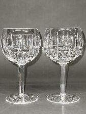 Exquisite Pair of 16 Oz Vintage Waterford Crystal kylemore Balloon Wine Glasses picture