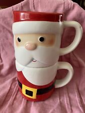 Hallmark Stacking Santa Claus Mug Set - Only Gently Used For Display picture