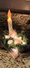 Vintage Christmas Lighted Table Decoration Kmart Candle Christmas Floral Works picture