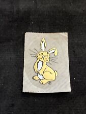 Vintage 80’s Transparent Foil Sticker - Bunny RABBIT - Rare picture
