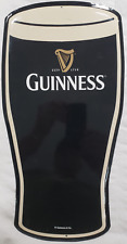 Guinness Pint Glass Die Cut Tin Metal Sign Dublin Irish 1759 Harp Stout Beer picture