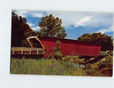 Postcard Cedar Covered Bridge Winterset Iowa USA picture