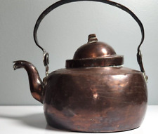 Antique Swedish Copper Teapot Rough condition picture
