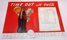 Rare Vintage 1948 Coca-Cola Placemat Sprite Boy Basketball Rules Cavalier ND A picture