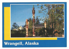 Wrangell AK Postcard Alaska Totem Poles picture