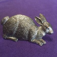 Metal Rabbit Screwable Animal  Figurine With Pin On The Back Project/Craft picture