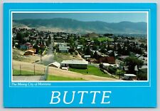 Butte Montana MT Birds Eye View Mining City Hospital Houses 6x4 Postcard B20 picture