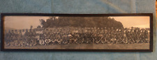 Antique Framed Panoramic Military Infantry Photo Late 1800's? 31x 8