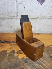 *User* Signed Sandusky Toothing Hand Plane, Wooden Coffin Antique Tool picture