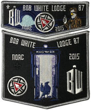 Bob White Lodge 87 Georgia-Carolina GA 2015 NOAC 2pc Flap GRY Bdr (WV583) picture