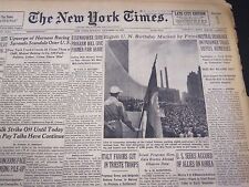 1953 OCT 25 NEW YORK TIMES - EIGHTH U. N. BIRTHDAY MARKED BY FETES - NT 4693 picture