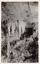 RPPC Mammoth Great Onyx Cave KY Kentucky Collins Crystal Photo Vtg Postcard Y8 picture