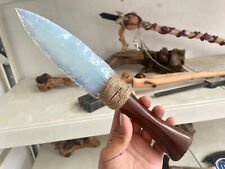 Hand carved opal dagger DIY Quartz Crystal knife wanf point healing 230mm+/pc picture