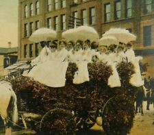 La Fiesta De Los Angeles Women Carriage Unposted Divided Back Vintage Postcard picture