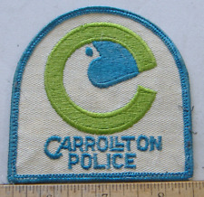 CARROLLTON  TEXAS POLICE  FABRIC   PATCH picture
