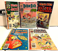 RICHIE RICH BRONZE AGE COMIC LOT OF 5  HARVEY  NICE picture