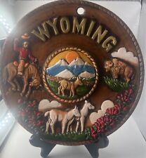 Vintage Collectors Wyoming State Collector's Plate 8” picture
