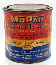 MoPar Chrome Protector Empty 8 Oz Can Vintage Chrysler Motor Parts Corp Detroit picture
