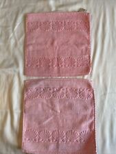 4 Pc Vintage J'Aime 2 Bath 2 Washcloth Towel Set Sea Shells Design Pink picture
