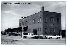 c1980 C&NW Sioux Falls South Dakota SD Train Depot Station RPPC Photo Postcard picture