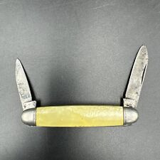 vintage (1946 - 1956) Two blade pocketknife Celluoid handles drop point picture