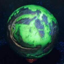 Natural Rare Volcanic Agate Crystal Sphere Healing 3400G (UV Reactive crystal) picture