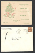 1948 Christmas Card Invitation Childrens Bureau & Family Services Annual Party picture