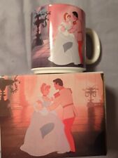 Vintage  Walt Disney Cinderella &  Prince Charming Dancing Coffee Mug 1990 picture