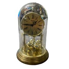 Vintage Westclox Anniversary Clock Made in Germany Glass Dome Pendulum German picture