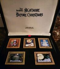 Disney Nightmare Before Christmas 5 Pin Set LE 500 - Spinner Frame - 2002 picture