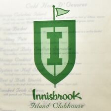 1985 Innisbrook Island Club Restaurant Menu Golf Course Club Palm Harbor Florida picture