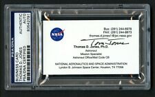 Thomas D. Jones signed autograph auto NASA Astronaut Business Card PSA Slabbed picture