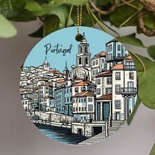 Porto, Portugal, Europe, City, Illustration, Ceramic Ornament, Gift picture