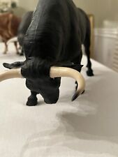 Breyer Spanish Fighting Bull Made of BLACK plastic vintage animal 1970-1985 picture