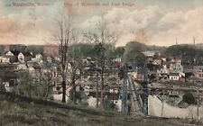 Postcard ME Waterville Maine and Foot Bridge Posted 1906 UDB Vintage PC J1344 picture