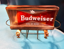 VINTAGE SUGGEST BUDWEISER BEER Bowtie Sign Bar/Table Mount Napkin Holder Caddy picture