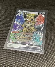 CUSTOM Eevee Shiny/ Holo Pokemon Card Full/ Alt Art Stained Glass NM picture
