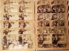 DOMESTIC SCENES-COMPLETE SET ~KILBURN ~ LOT of 12 Antique Stereoview Cards ~1905 picture