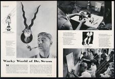 1959 Dr Seuss 5 photo & art career vintage print article picture