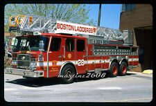 (MZ) ORIG FIRE APPARATUS/RESCUE SLIDE BOSTON, MA  LADDER 28 picture