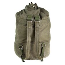 Genuine German army sea sack duffel bag w shoulder straps large w lock backpack picture