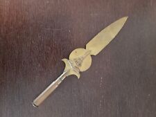 Antique Brass Letter Opener France Eiffel Tower picture
