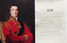 Arthur Wellesley, 1st Duke of Wellington Prime Minister England 1834 Autograph picture