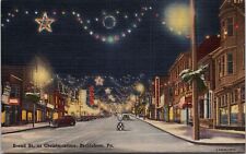 BETHLEHEM PA - Broad Street At Christmastime Postcard picture