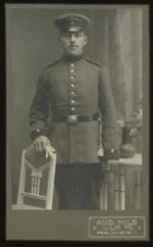 c1916 GERMAN SOLDIER IN UNIFORM PHOTOGRAPH PORTRAIT AUG HILS ULM A/D  34-21 picture