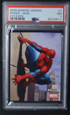 2008 Marvel Heroes Stickers SPIDER-MAN #1 PSA 7 picture